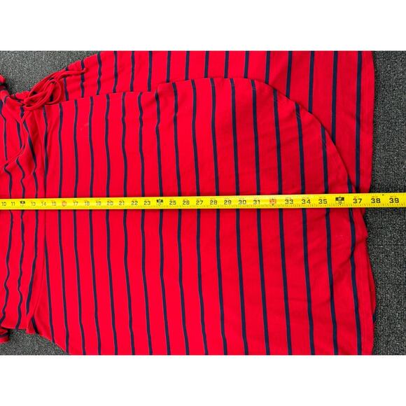 Torrid Womens Red & Blue Striped Wrap Knit Jersey Short Sleeve Plus Size 3XL - Picture 13 of 13